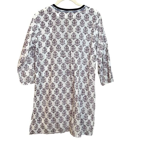 Roberta Roller Rabbit Tunic Cover Up Size Small Embroidered Kurta Swim Vacation - Picture 4 of 6